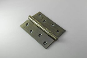 Durų vyris MP, MEN-100-U-FHP, 100 x 65 x 2,5 mm, universalūs, sendinto žalvario spalvos