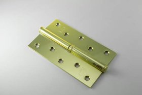 Durų vyris MP, MEN-125-R-FH, 125 x 65 x 2,5 mm, dešinės pusės, aukso spalvos