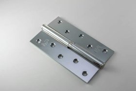 Durų vyris MP, MEN-125-L-FH, 125 x 65 x 2,5 mm, kairės pusės, chromo spalvos