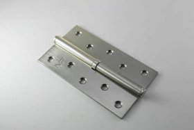 Durų vyris MP, MEN-125-L-FH, 125 x 65 x 2,5 mm, kairės pusės, matinės chromo spalvos