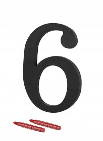 Namo numeris AMIG, 0 H - 180 mm, juodos spalvos