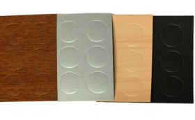 Klijuojamas baldinis dangtelis GTV, D-20 mm, baltos spalvos, 9 vnt.