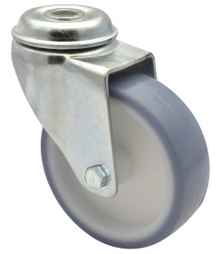 Pasukamas ratukas WAGNER Bold Hole, d-75 mm, termoplastiko guma, paprastas guolis - 60 kg.