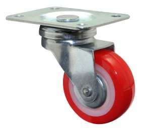 Pasukamas ratukas WAGNER, d- 50 mm, polietilenas, cinkuotas, apkrova - 50 kg.