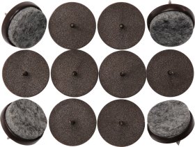 Padukas VOREL, Y x 74922, D - 24 mm, 12 vnt. įkalamas, pilkas veltinis