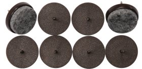 Padukas VOREL, Y x 74924, D - 30 mm, 8 vnt., įkalamas, pilkas veltinis