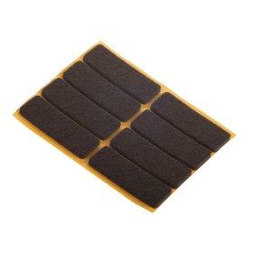 Padukai SUKI, 16x44mm, rudos sp., veltinio, klijuojami, 8 vnt.