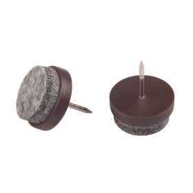 Padukai SUKI, D20mm, rudos sp., veltinio, įkalami, 8 vnt.