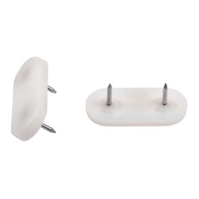 Padukai SUKI, 45x20mm, baltos sp., veltinio, įkalami, 8 vnt.