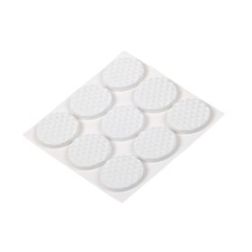 Apsauginiai padukai SUKI, D21mm, baltos sp., klijuojami, 9 vnt.