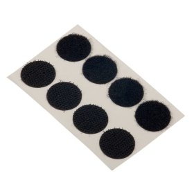 Tvirtinimo padukai FIX-O-MOLL, klijuojami, kabliukams, kilputėms, D20mm, 8vnt., juoda sp.