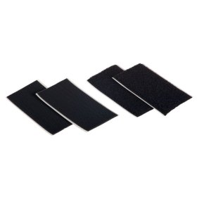 Kabliukų ir kilpučių tvirtinimo padukai FIX-O-MOLL Power, klijuojami, 90x50mm, 2vnt., juoda sp.