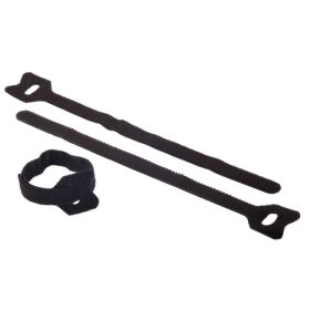 Kabliukų ir kilpučių surišimo juosta FIX-O-MOLL, 8mm x 15cm, 6vnt., juoda sp.