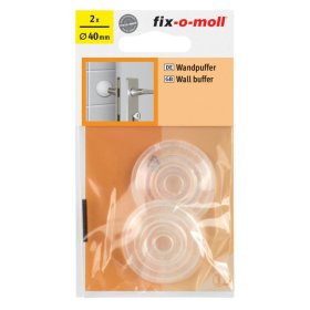 Sieninė atrama FIX-O-MOLL, klijuojama, D40mm, 2vnt., skaidri