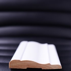 Durų apvadai, matmenys 15 x 90 x 2200 mm, baltos spalvos, pušis, A klasė