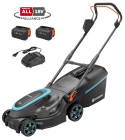 Akumuliatorinė vejapjovė GARDENA Accu Powermax Li-40/32, 40V/ 2.6Ah, pjovimo plotis 32 cm, rinktuvo talpa 30 l, 8.9kg