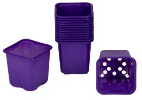 Vazonėlis daigams VEFI, 8x8 cm., violetinis, 20 vnt.