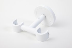 Karnizo laikikliai MARDOM Fusion, skersmuo 19 mm, dvigubas, lubinis, spl. Balta