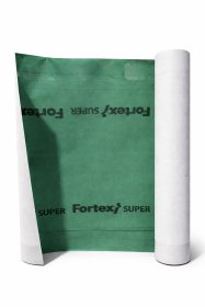 Difuzinė plėvelė  Fortex super+ 2 tape , 1,5m x 50m, (75m2) (žalia/juoda) 170 g/m2