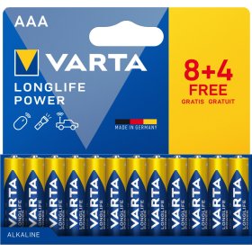 Maitinimo elementai VARTA Longlife Power, 12 vnt. AAA LR6