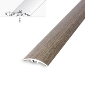 Aliumininė grindų juostelė HESORA H 64 D6, 3.2 x 90 cm, pilko ąžuolo spalvos, kilmės šalis ES