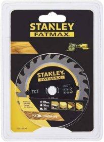 Medienos pjovimo diskas STANLEY, su kietmetalio dantimis, 89 mm x 10 x 24T