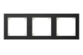 Rėmelis LIREGUS Epsilon, 3 vietų, matinės juodos sp., K14-245-03.E/BG 