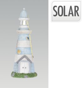 Sodo dekoracija ŠVYTURYS, šviečiančia viršūne, mėlynos sp., su baterija, pakraunamas, 22 x 22 x 58 cm.