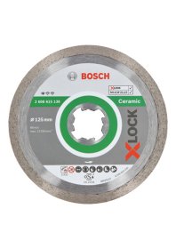 Deimantinis pjovimo diskas BOSCH X-Lock, 125 x 22,23 x 1,6 x 7 mm