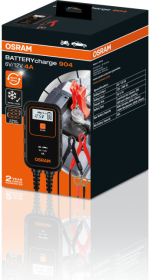 Akumuliatoriaus įkroviklis OSRAM, 4A, 6V/12V DC, išmanusis, aAh, max akumuliatoriaus talpa 90Ah, 48 Ah ličio