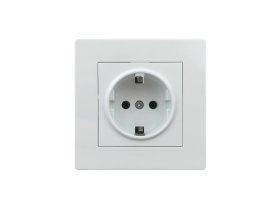 Kištukinis lizdas ORRO, 1 vietos, įleidžiamas, su įž., 16 A, 250 V, baltos sp., 9221-42, A550440038