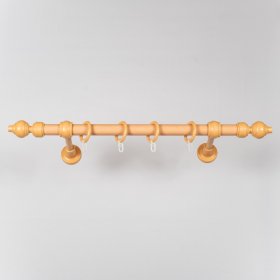 Sieninis karnizas HESORA Su Plastikiniais Galais, Skersmuo 28 mm, ilgis 3,0 m, buko spalvos