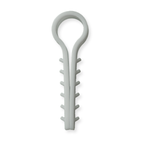 Kabelio, tvirtinimo dirželio laikiklis XIDO, apvalus, d-12 mm, baltos sp., 100 vnt., TDKSA12-W