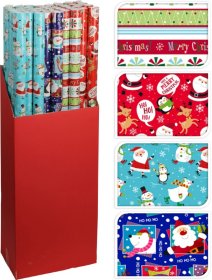 Dovanų pakavimo popierius, 3 skirtingi dizainai, 100 x 500 cm