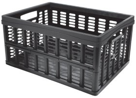 Sulankstoma dėžė PLAST TEAM, plastikinė, juodos sp., 48 x 23/6 x 35 cm