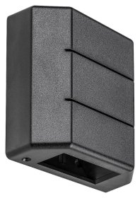 Lauko šviestuvas RABALUX Lippa, LED, 6W, 230V, 3000K, 70 lm, IP54, sieninis, plastikinis, juodos sp., 120 x 120 x 50 mm, 7319