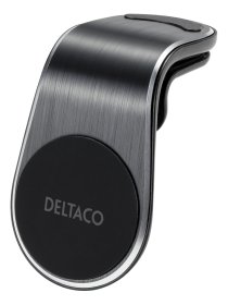 Automobilinis laikiklis DELTACO ARM-C104, magnetinis, skirtas mobiliajam telefonui, tvirtinamas į ventiliacijos groteles, juodos sp.