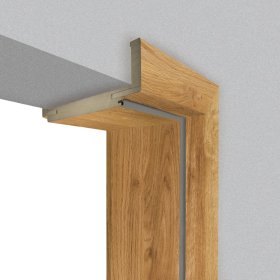 Laminuota durų stakta VOSTER, reguliuojama, su apvadais, komplektas durų varčiai, dešininė, spl. Caramel oak, 100-120x2019 mm, 2 vnt., 110-120x8060x784 mm, 1 vnt. EKSPO.