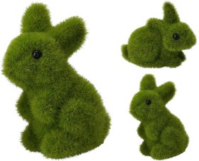 Velykinė dekoracija Zuikis, žalios sp., 2 skirtingi dizainai