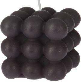 Žvakė, kvadratas iš burbuliukų, antracito sp., 6 x 6 x 5,5 cm