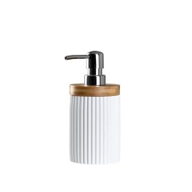 Muilo dozatorius RIDDER Bailey, pastatomas, poliresinas/bambukas, baltas, 2173501