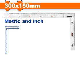 Kampinė liniuotė WADFOW, 300x150 mm, WSR4330