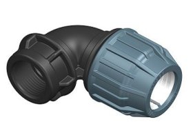 Movinė alkūnė PP ELYSEE PN10, vidinis sriegis, 32 x 1'', 400833