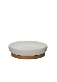 Muilinė RIDDER Fancy, pastatoma, baltos spalvos, keramika/bambukas, 2126301