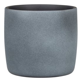 Kambarinis keraminis vazonas SCHEURICH Dark Stone (900/15), pilkos sp., vazono skersmuo 15 cm.