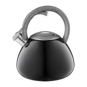 Virdulys su švilpuku AMBITION Jasper Black, 2,6 l, juodos sp.