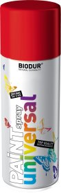 Universali aerozolinė emalė BIODUR, raudona (RAL3020), 400 ml