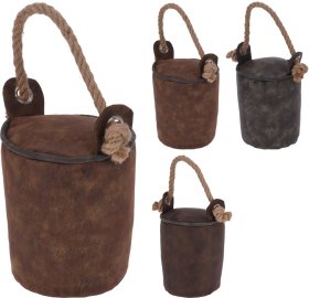 Dekoratyvinis durų stabdis Kibirėlis, 13 x 16 x 13 cm, 3 skirtingos sp.