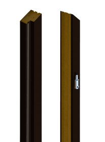 Laminuotų durų su užlaida stakta VOSTER, vertikali, dešininė, spalva Black matt, matmenys 2063 x 90 x 44 mm, 2 vnt.