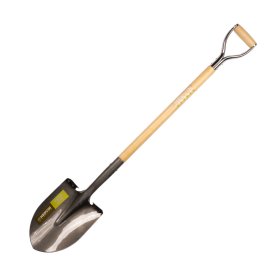 Kastuvas HERVIN GARDEN V Formos, 215x295 mm, medinis kotas, nerudijančio plieno rankena, ilgis 1,25m